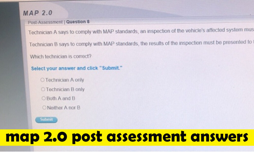 Map 2.0 post assessment answers